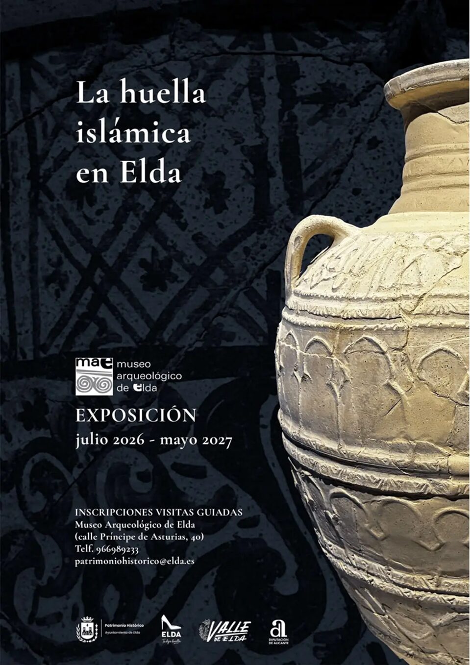 Cartel huella islámica de Elda